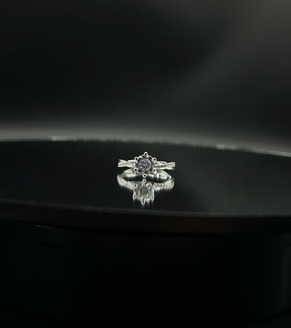 6 Prong Diamond Ring (Twisted Band)
