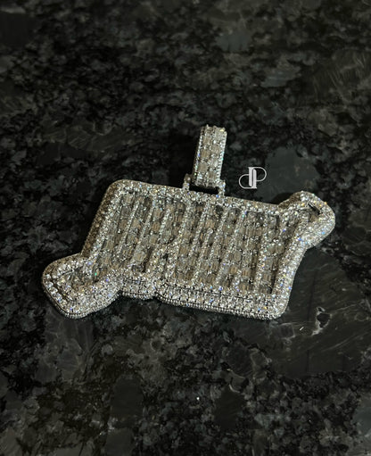 2.5inch Custom Pendant X 13mm Cuban link