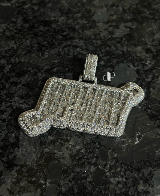 2.5inch Custom Pendant X 13mm Cuban link
